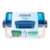 Sistema Dělený svačinový box To Go LunchStack Square 1,24 l, mix barev