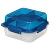 Sistema Dělený svačinový box To Go LunchStack Square 1,24 l, mix barev