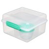 Sistema Dělený svačinový box To Go Lunch Cube Max s nádobou na jogurt s dvojitým víčkem 2l, mix barev