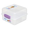 Sistema Dělený svačinový box Lunch Cube s 2 oddíly 1,4 l, fialová