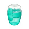 Sistema Svačinový box To Go Snack Capsule s vidličkou 515 ml, zelená