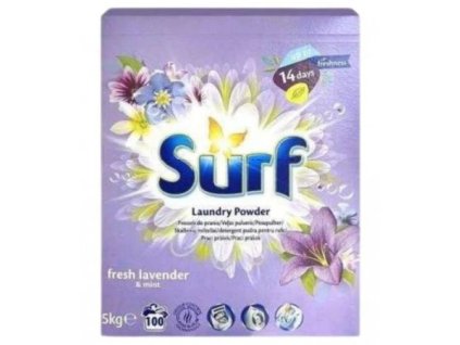 104923 surf praci prasek 5kg 100 pd box fresh lavender mint