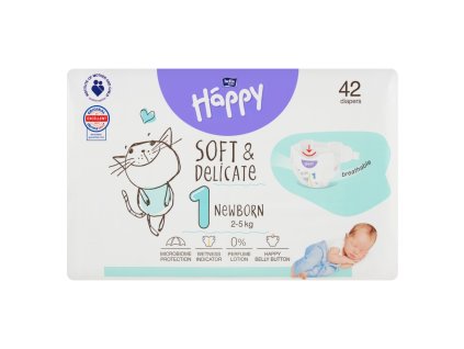 Bella HAPPY S&D Größe 1 New Born 2-5 kg 42 Stück