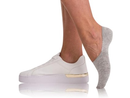 BAMBOO FOOTIES SOCKS - Sehr niedrige Damensocken aus Bambus - Grau 35 - 38