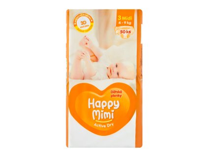 HappyMimi Kinder Act.Dry Midi (50Stk./Folie)