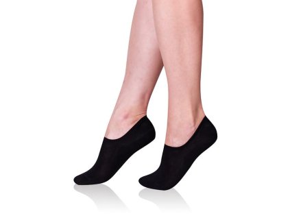 BAMBOO SNEAKER SOCKS - Unisex unsichtbare Socken - schwarz 39 - 42