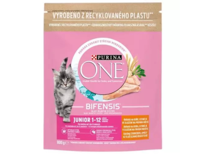 Purina ONE Granulat 800g Junior Hühnerkörner