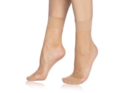 FLY SOCKS 15 DEN - Damen Nylonsocken - mandel UNI