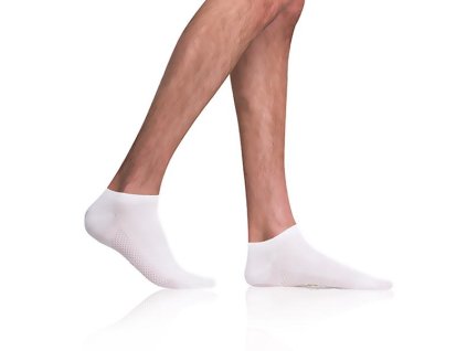 Bellinda BAMBOO AIR IN-SHOE SOCKS - Kurze Bambussocken für Herren - weiß 43 - 46