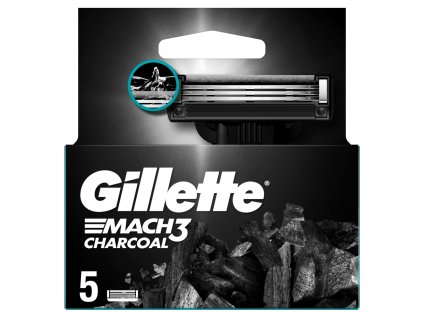 Gillette Mach3 5 Stück Holzkohle