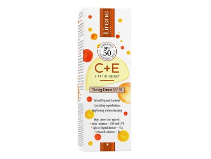 LIRENE Vitamin Energy C+E Toning Cream LSF 50, 30 ml