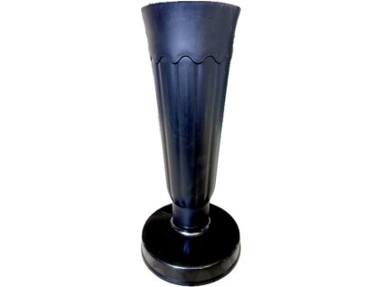 Madonna-Friedhofsvase aus Kunststoff, 32 cm hoch, schwarz