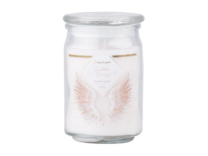 Emocio Duftkerze „Golden Wings“ im Glas mit Glasdeckel, 93 x 142 mm