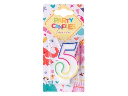 Emocio Cake Kerze mit der Zahl 5