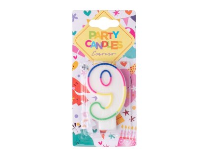 Emocio Cake Kerze mit der Zahl 9
