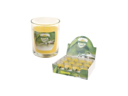 Citronellagelb in Glas, 70 x 80 mm