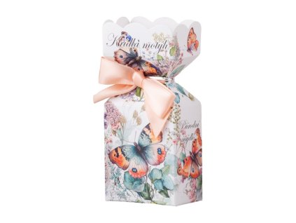 Schmetterlingsflügel-Seife in einer Schachtel, bunt, 90 g