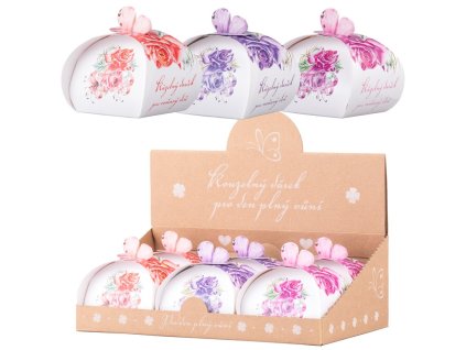 Naturseifen-Bouquet aus Glycerinseifen in einer Schachtel, in verschiedenen Farben, 125 g