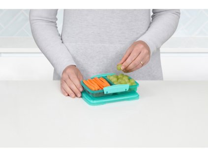 Sistema Lunch Kleine geteilte 2-Fächer-Lunchbox 350 ml, verschiedene Farben