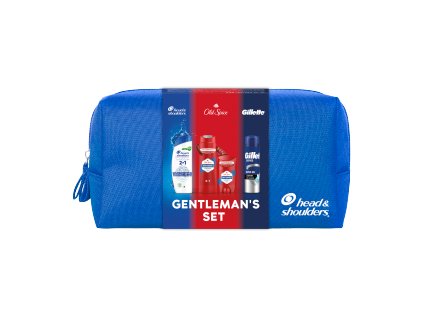Gentleman's SET Geschenkset für Männer (250 ml + Stick 50 ml + H&S 330 ml + Gill.Gel 200 ml)