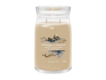 YANKEE CANDLE AMBER & SANDELWOOD SIGNATURE LARGE