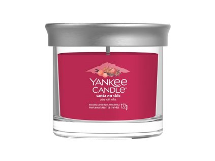 YANKEE CANDLE SANTA ON SKIS SIGNATURE TUMBLER KLEIN