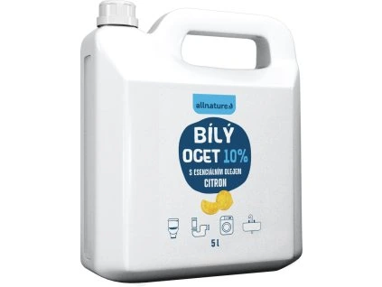 allnature bily ocet 10 s vuni citronu 5000 ml