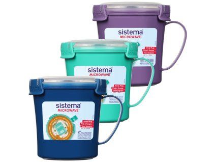 Sistema Mikrowellen-Suppenbecher 656 ml, Farbmix