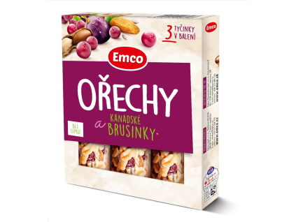 Emco Nuts Cranberry-Riegel 3 x 35 g