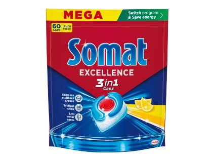 Somat EXC 3in1 (60 Stück/Packung) MEGA Zitrone