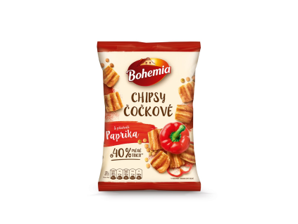Böhmische Linsenchips mit Paprikageschmack, 10 x 65 g