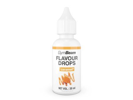 flavor drops caramel 30 ml gymbeam 1