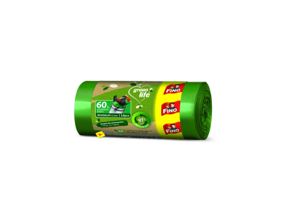 FINO Green Life easypack Müllbeutel, extra stark, 60 l, 18 Stück