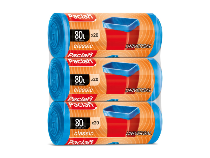 Paclan Standard-Abfallsäcke 80 l 3 x 20 Stück
