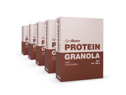 protein granola chocolate 5x300g gymbeam