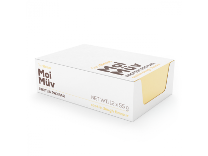 moimuv protein pro bar cookie dough flavour 12x55 g gymbeam