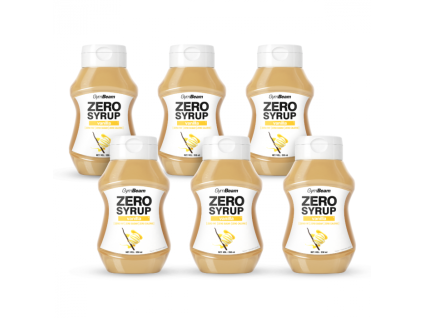 zero calorie vanilla syrup gymbeam 6 x 350 ml