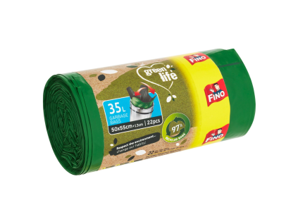 FINO Green Life easypack Müllbeutel, extra stark, 35 l, 22 Stück