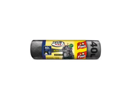 FINO Zeus Flex Einziehbare Abfallbeutel, extra stark, 40 l, 12 Stück