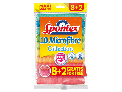 Spontex Mikrofasertuch 8 + 2 Stück