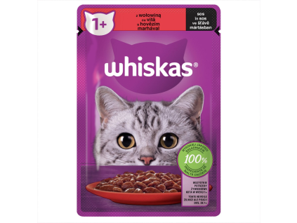whiskas Katzenfutterbeutel Rindfleisch 28 x 85 g