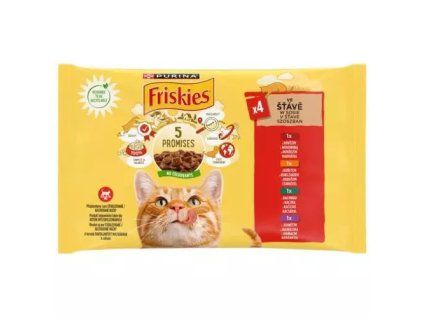 Friskies Beutel MP Huhn/Rind/Lamm/Ente @4x85g