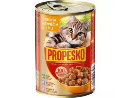 Propesko Puten- und Lammstücke in Gelee 415 g