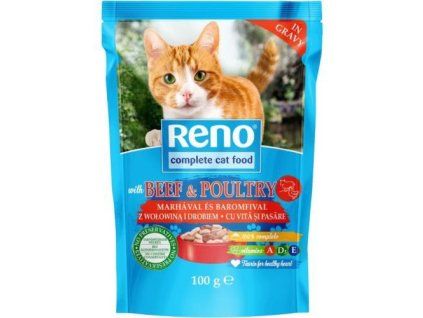 Reno Rindfleisch + Geflügel Beutel 100g