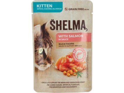 Shelma Beutel Kätzchen Lachs + Sanddorn 85g
