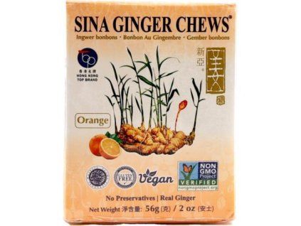 SINA Ingwerbonbons mit Orangengeschmack 56 g