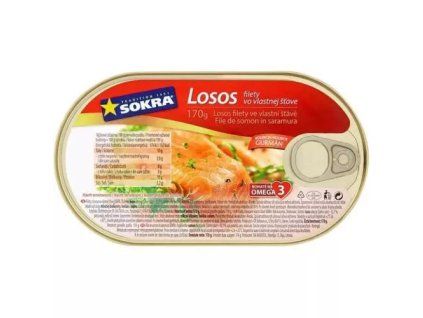 Sokra Lachsfilets im eigenen Saft 170 g
