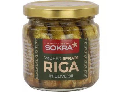 Sokra geräucherte Sprotten in Olivenöl 185 g