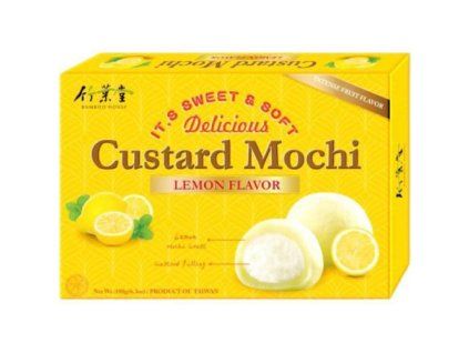 BAMBOO HOUSE Vanillepudding-Mochi mit Zitronengeschmack 180 g