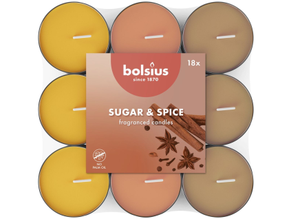 Bolsius Teelichter Zucker 18 Stück